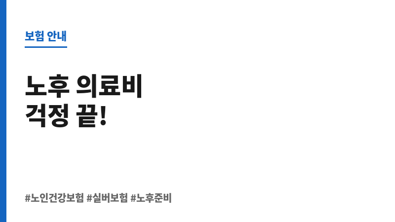 노인건강보험 보조 이미지