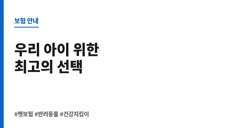 펫보험비교 보조 이미지