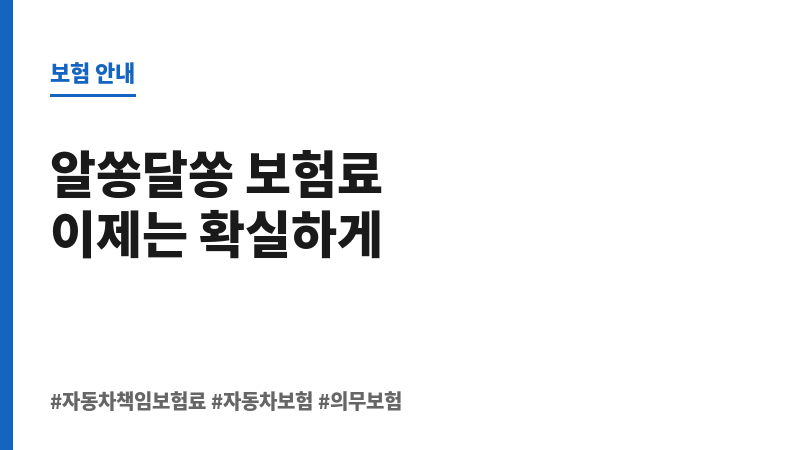 자동차책임보험료 보조 이미지