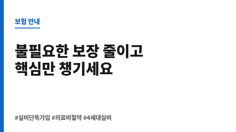 실비단독가입 보조 이미지