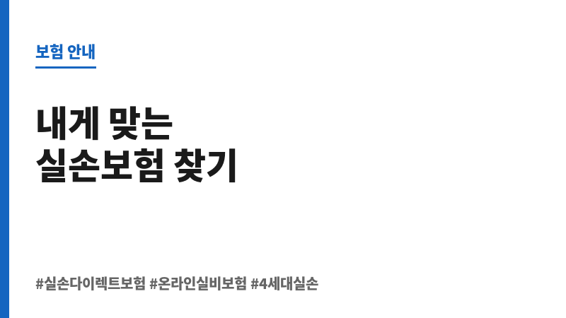 실손다이렉트보험 보조 이미지