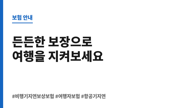 비행기지연보상보험 보조 이미지