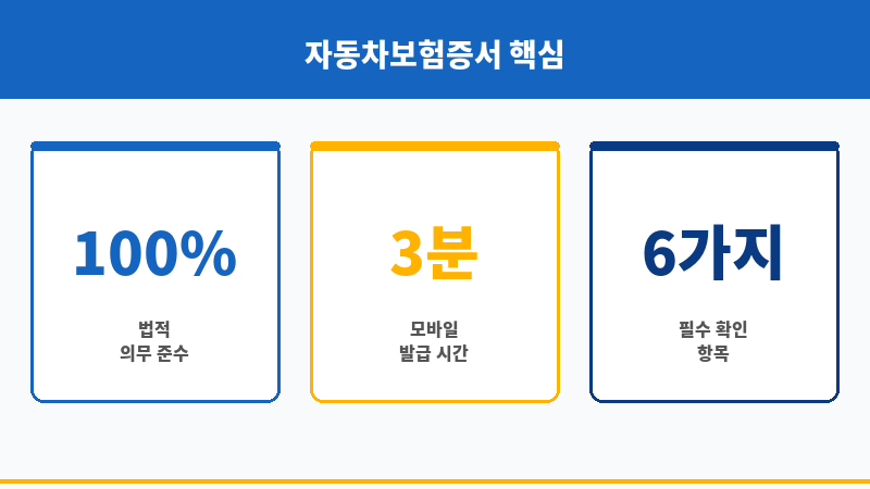 자동차보험증서 보조 이미지