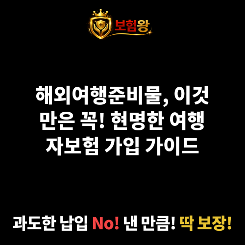 해외여행준비물