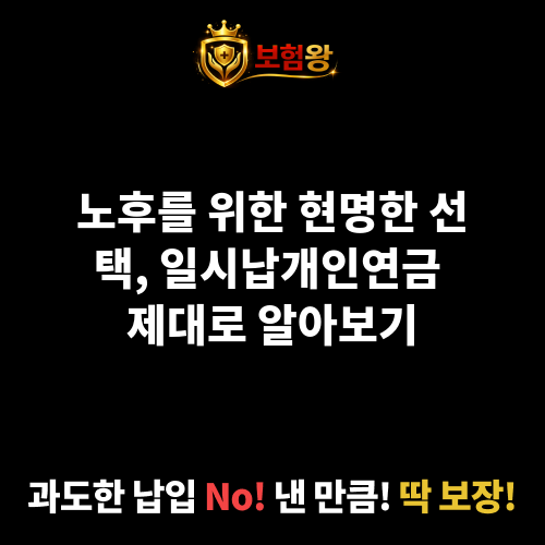 일시납개인연금