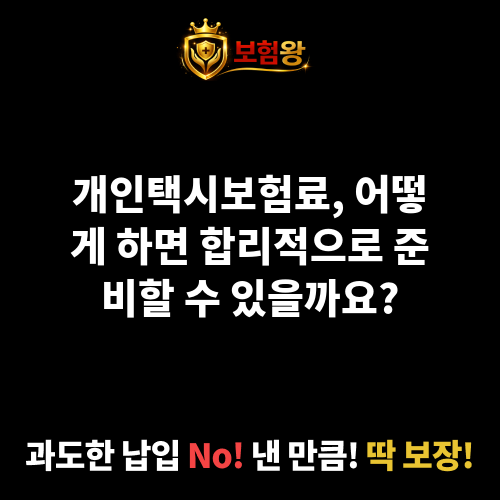 개인택시보험료