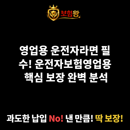 운전자보험영업용