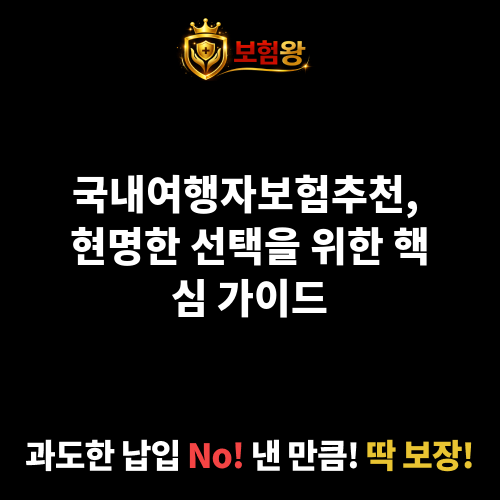 국내여행자보험추천