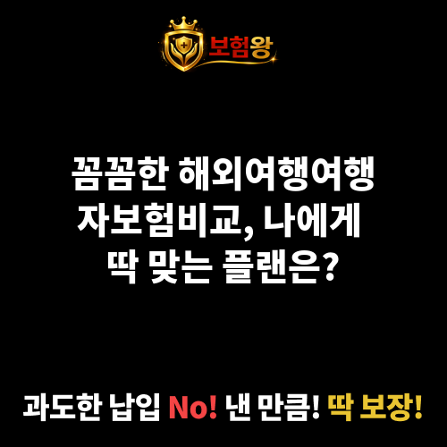 해외여행여행자보험비교
