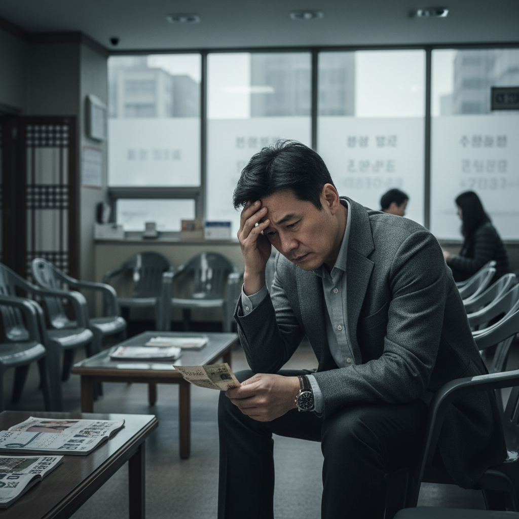 뇌전증보험 고민에 빠진 사람의 모습