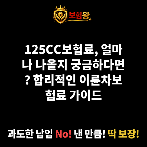125CC보험료
