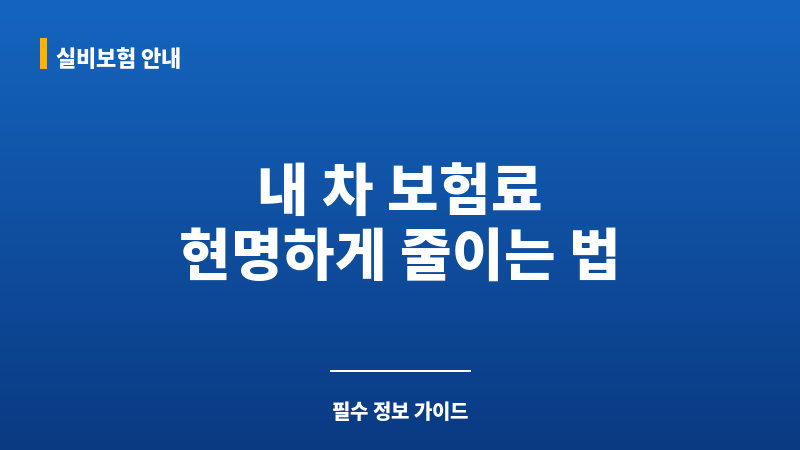 차량보험료비교 보조 이미지