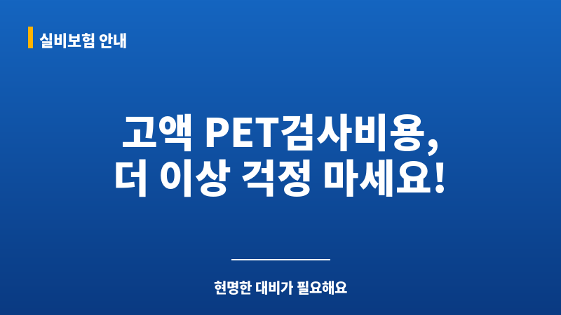 PET검사비용 보조 이미지 PET검사비용 보조 이미지