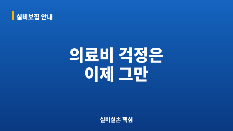 실비실손 보조 이미지