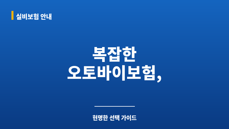 오토바이보험가입 보조 이미지