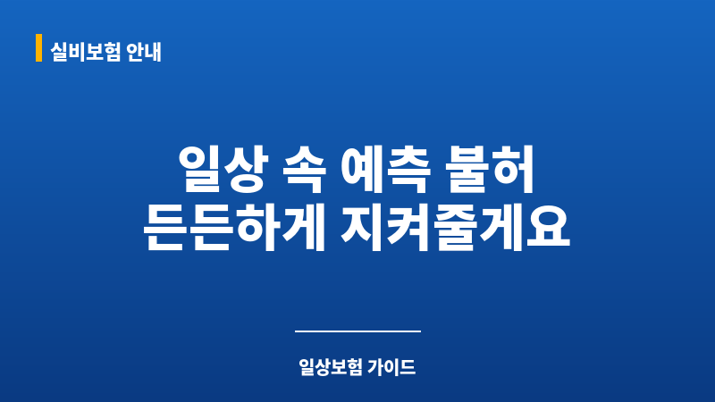 일상보험 보조 이미지