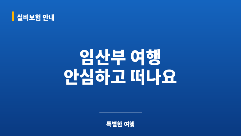 여행자보험임산부 보조 이미지