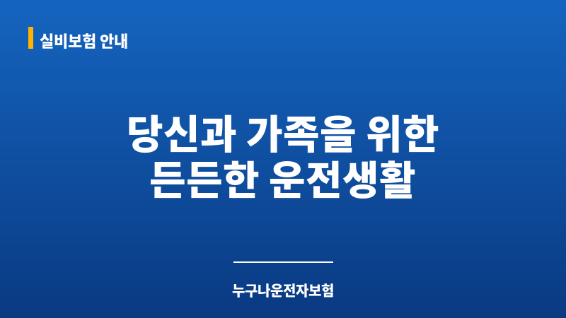누구나운전자보험 보조 이미지