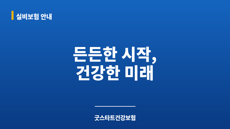 굿스타트건강보험 보조 이미지