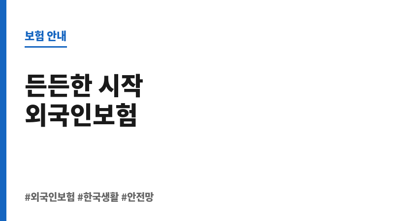 외국인보험 보조 이미지
