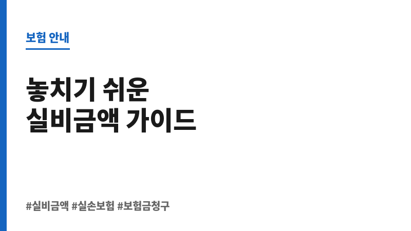 실비금액 보조 이미지