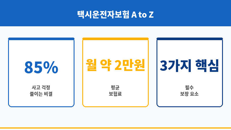택시운전자보험 보조 이미지