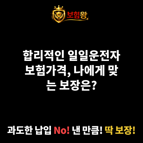 일일운전자보험가격