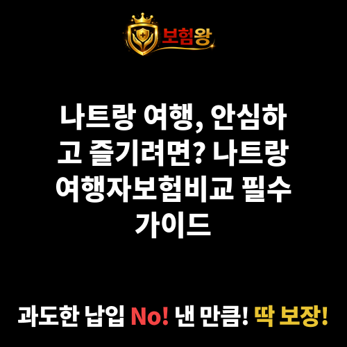 나트랑여행자보험비교
