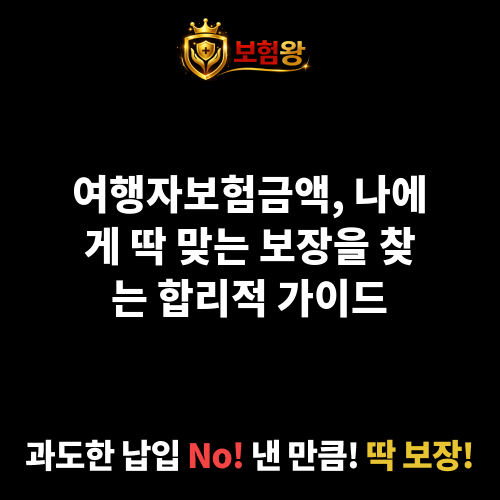 여행자보험금액