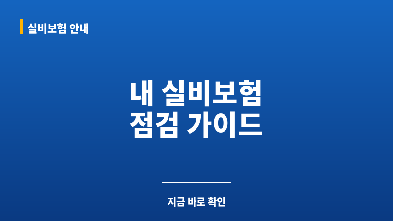실비보험가입확인 보조 이미지