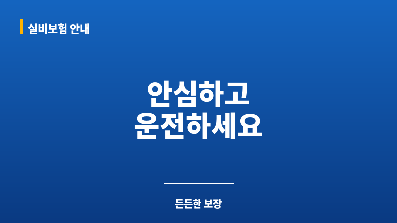 대리기사운전자보험 보조 이미지