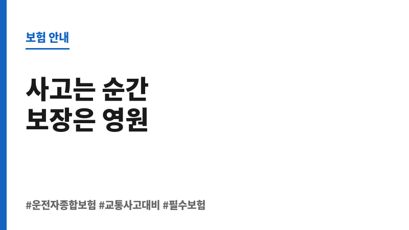 운전자종합보험 보조 이미지