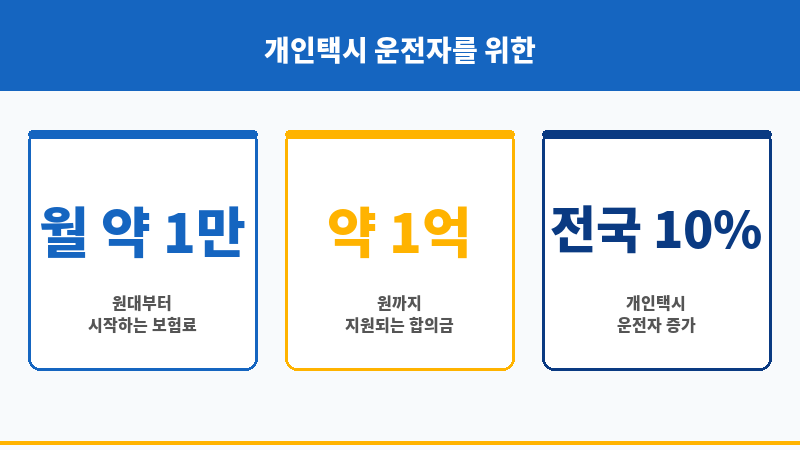 개인택시운전자보험 보조 이미지