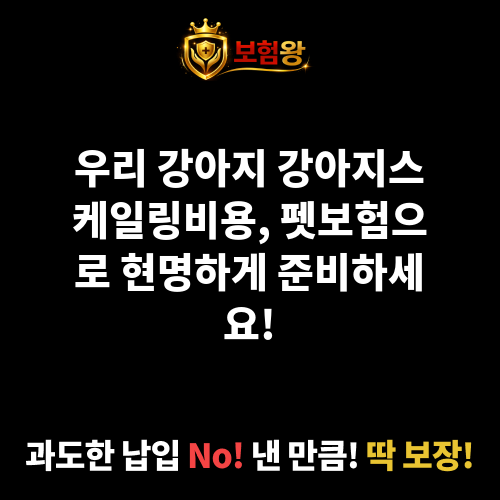 강아지스케일링비용