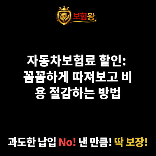 자동차보험료할인